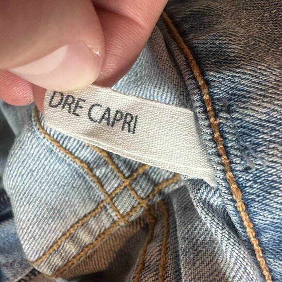 Rag & Bone Dre Capri Distressed Jeans Casual Light Wash Marina Size 28 Women's - Picture 11 of 12